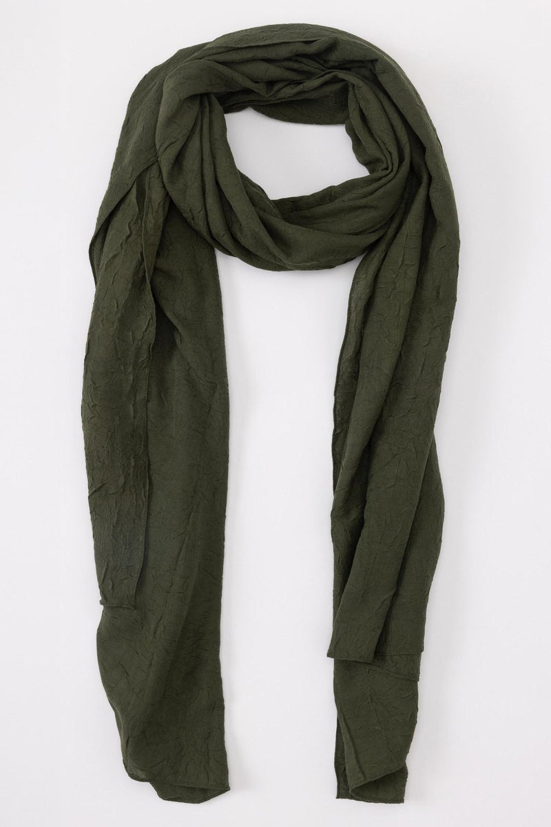 DeFacto Green Woman Woman Crepe Shawl Casual - Image 3